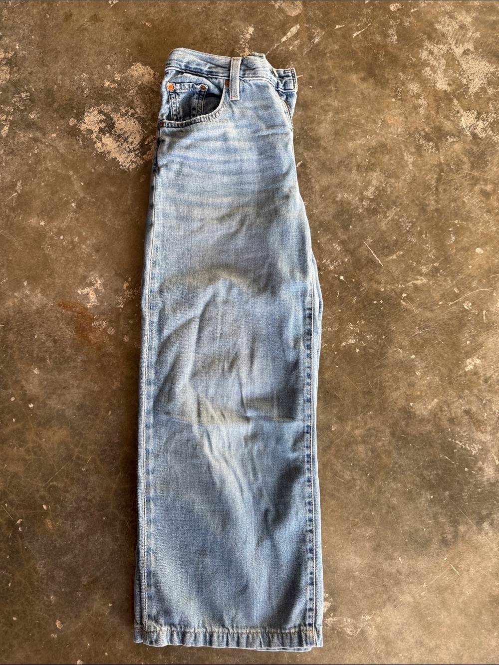 Levi's Light Blue straight wide leg Jeans